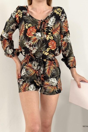 160109 patterned Shorts suit