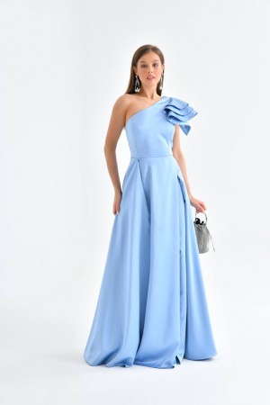 171325 bebe blue Evening dress