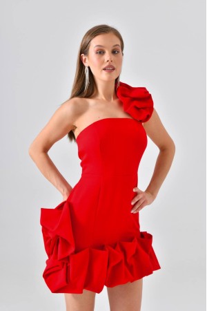 171336 TOPTAN KIRMIZI ABİYE