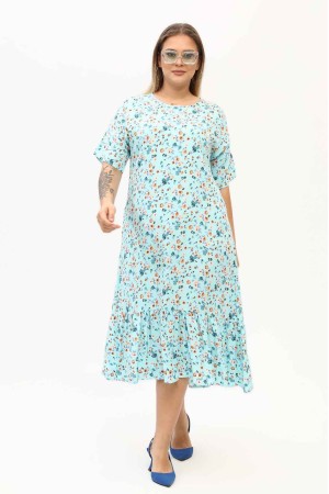 171397 TOPTAN DESENLİ ELBİSE