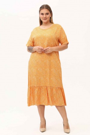 171399 TOPTAN DESENLİ ELBİSE