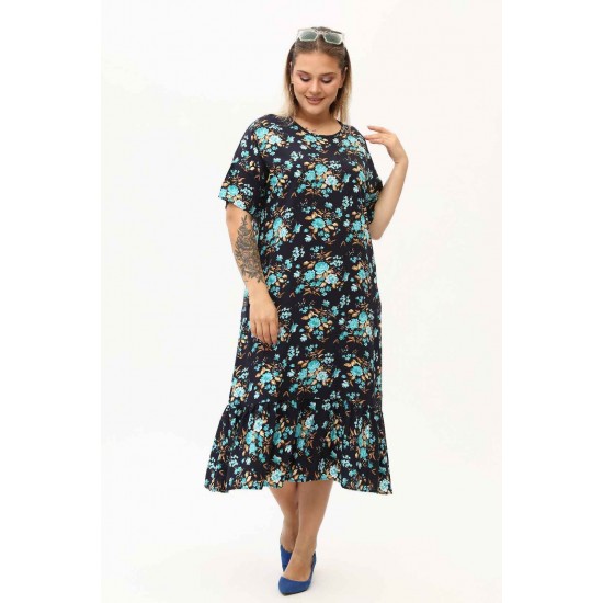 171400 TOPTAN DESENLİ ELBİSE