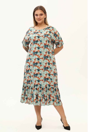 171403 TOPTAN DESENLİ ELBİSE