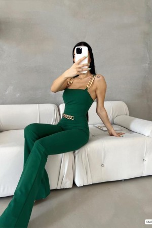 171431 Emerald Green OVERALLS