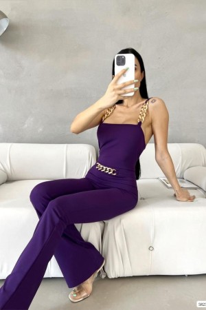 171433 purple OVERALLS