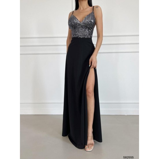 171442 silver Evening dress