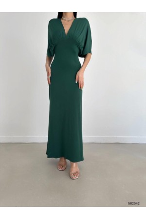 172136 TOPTAN YEŞİL ELBİSE