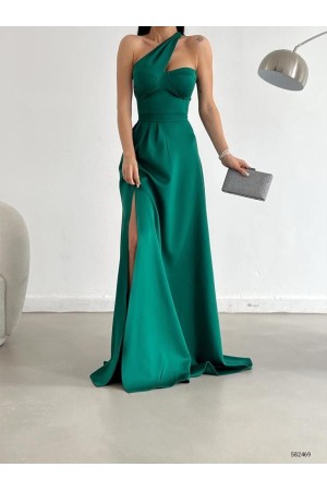 172150 TOPTAN YEŞİL ELBİSE