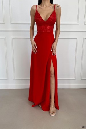 172161 red Evening dress