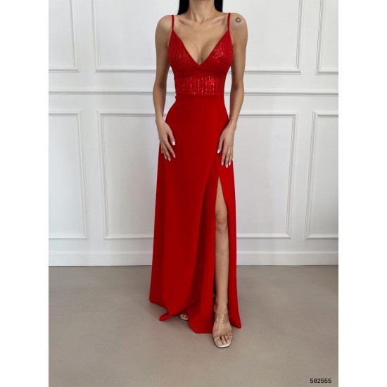 172161 red Evening dress