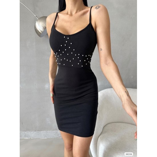 172170 TOPTAN SİYAH ELBİSE