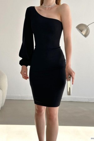 172531 TOPTAN SİYAH ELBİSE