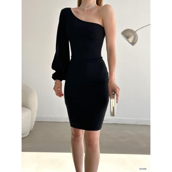 172531 TOPTAN SİYAH ELBİSE