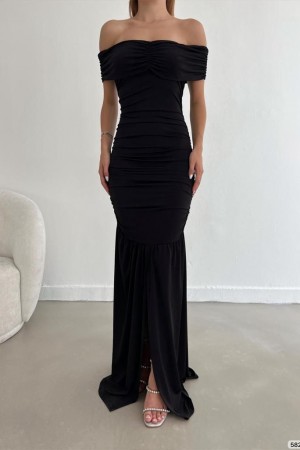 173009 black Evening dress