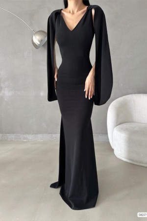 173020 black Evening dress