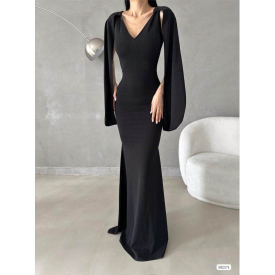 173020 black Evening dress