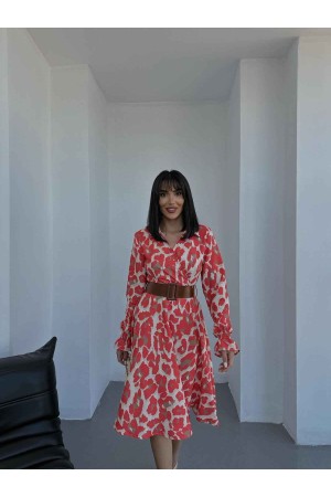 173143 TOPTAN DESENLİ ELBİSE