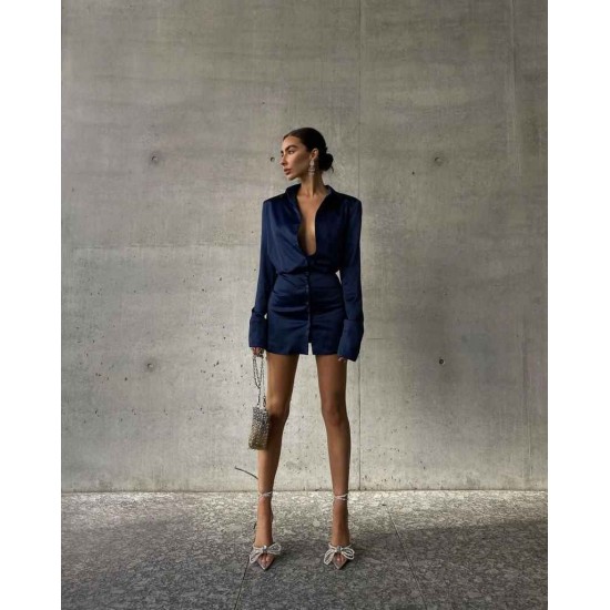 173145 TOPTAN LACİVERT ABİYE