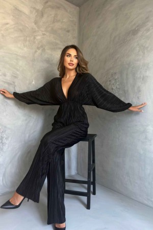 174296 TOPTAN SİYAH PANTOLON TAKIM