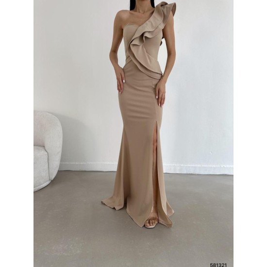174435 beige DRESS