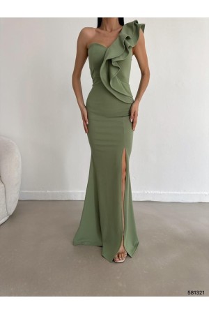 174441 TOPTAN HAKİ ELBİSE