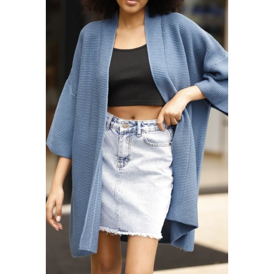 174761 indi̇go CARDIGAN