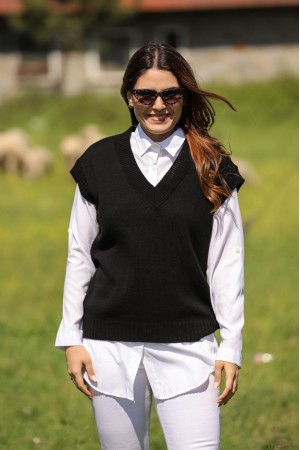 174769 TOPTAN SİYAH SÜVETER