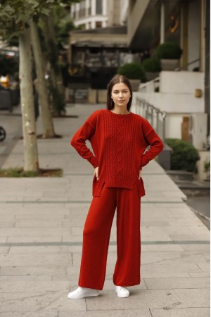 174784 TOPTAN KİREMİT PANTOLON TAKIM