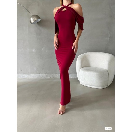 174788 TOPTAN BORDO ABİYE