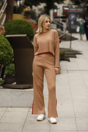 175190 TOPTAN CAMEL PANTOLON TAKIM