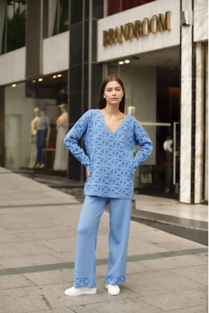 175191 TOPTAN DESENLİ PANTOLON TAKIM