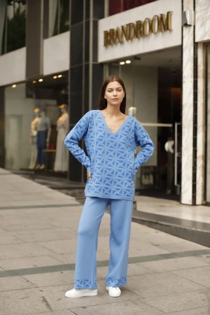 175191 TOPTAN DESENLİ PANTOLON TAKIM