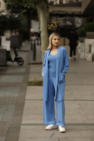 175198 TOPTAN MAVİ PANTOLON TAKIM