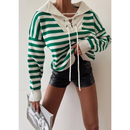 175592 striped BLOUSE