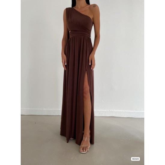175661 coffee Evening dress