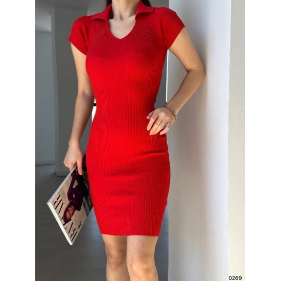 175671 red DRESS