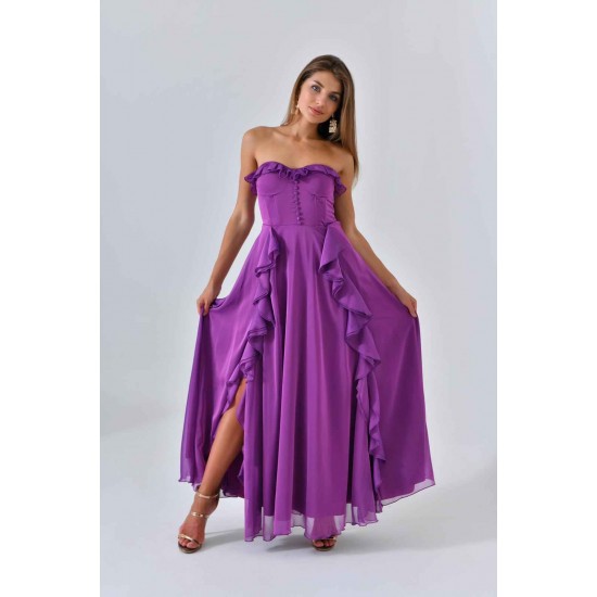 175715 purple Evening dress