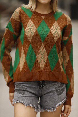 175731 TOPTAN DESENLİ KAZAK