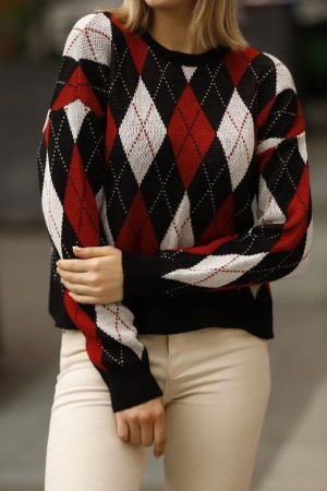 175733 TOPTAN DESENLİ KAZAK