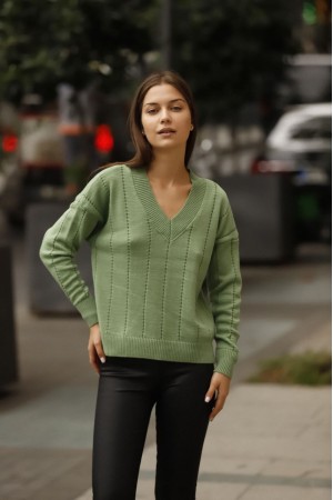 175739 TOPTAN HAKİ KAZAK
