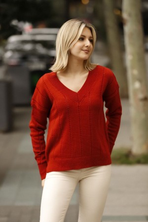 175745 TOPTAN KİREMİT KAZAK