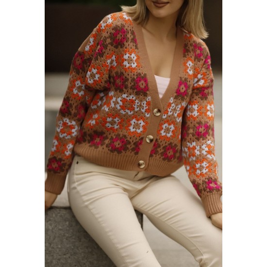 175748 patterned CARDIGAN