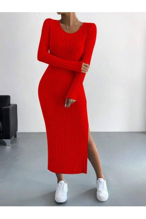 175764 TOPTAN KIRMIZI ELBİSE