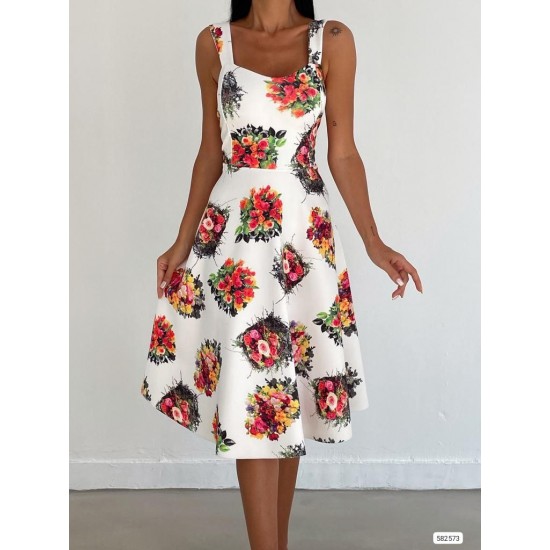 175800 floral pattern DRESS
