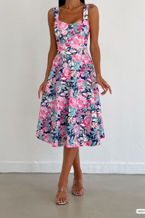 175802 floral pattern DRESS