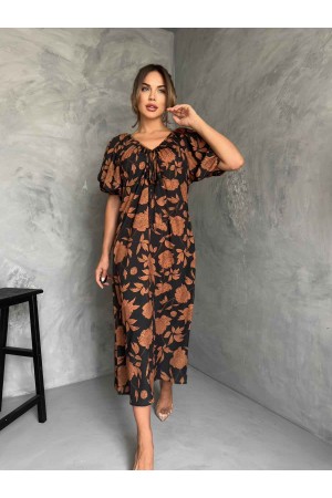 175981 TOPTAN DESENLİ ELBİSE