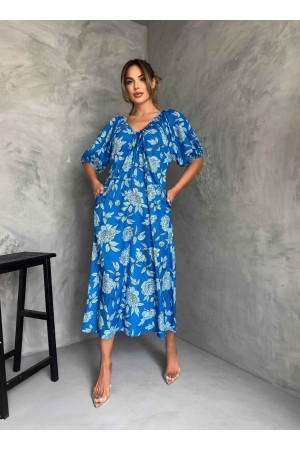 175983 TOPTAN DESENLİ ELBİSE