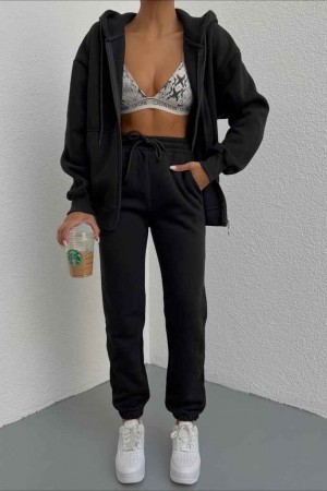 175988 TOPTAN SİYAH EŞOFMAN TAKIM