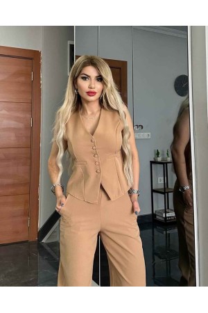 176117 beige Pants suit
