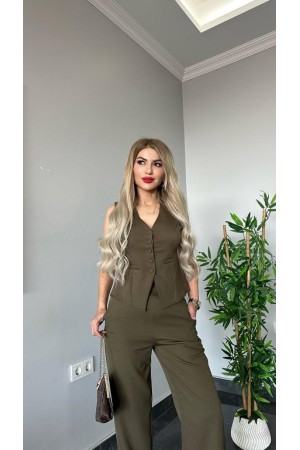176120 khaki Pants suit